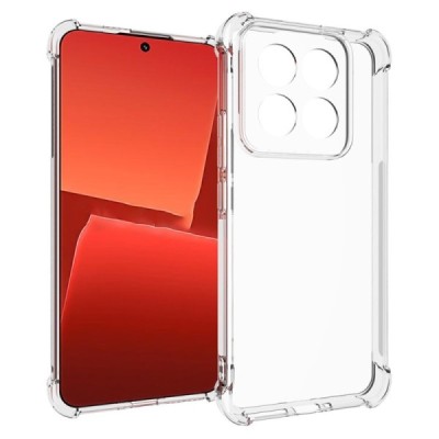 Sustiprintos apsaugos Xiaomi 14 Pro skaidrus kieto silikono (TPU) dėklas | Priedai.lt