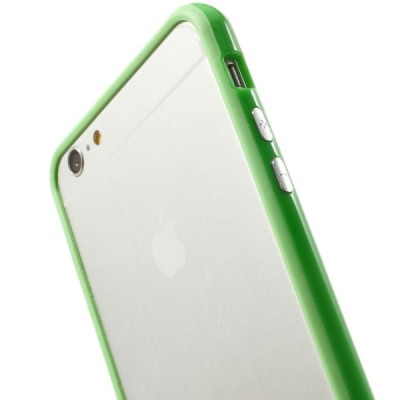 Apple iPhone 6 Plus (6s Plus) klasikinis žalias TPU rėmelis (kraštų apvadas, bamperis) / Priedai.lt