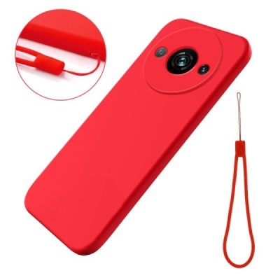 Xiaomi Redmi A3 (Poco C61) Shell kieto silikono (TPU) dėklas raudonas - nugarėlė | Priedai.lt