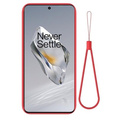 OnePlus 12 Shell kieto silikono (TPU) dėklas raudonas - nugarėlė | Priedai.lt