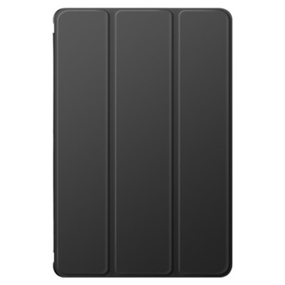 Samsung Galaxy Tab A9+ "Deluxe" flip black leather case - book | Priedai.lt