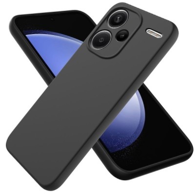 Xiaomi Redmi Note 13 Pro+ 5G Shell kieto silikono (TPU) dėklas juodas - nugarėlė | Priedai.lt