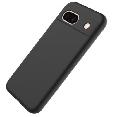 Google Pixel 8A Shell hard liquid silicone (TPU) black case - cover | Priedai.lt