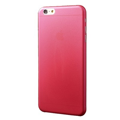 Ploniausias pasaulyje plastikinis skaidrus Apple iPhone 6 (6s) raudonas dėklas - nugarėlė / Priedai.lt