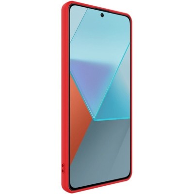 Xiaomi Redmi Note 13 Pro 5G (Poco X6 5G) „Imak“ hard silicone TPU black case - red | Priedai.lt