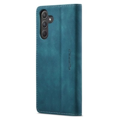 Samsung Galaxy A55 5G (SM-A556) CaseMe Retro Solid Flip Case Book - Green | Priedai.lt
