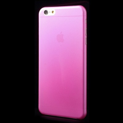 Ploniausias pasaulyje plastikinis skaidrus Apple iPhone 6 Plus (6s Plus) rožinis dėklas - nugarėlė / Priedai.lt