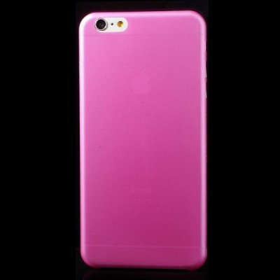 Ploniausias pasaulyje plastikinis skaidrus Apple iPhone 6 Plus (6s Plus) rožinis dėklas - nugarėlė / Priedai.lt