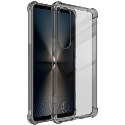Sony Xperia 1 VI Imak reinforced protection hard silicone TPU gray case - back | Priedai.lt