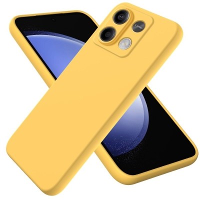 Xiaomi Redmi Note 13 5G Shell hard liquid silicone (TPU) case yellow - cover | Priedai.lt