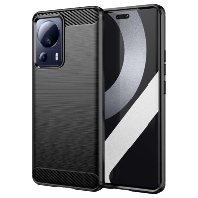 Xiaomi Lite 13 "Carbon" hard silicone (TPU) black case - cover | Priedai.lt