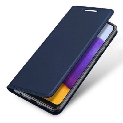 Samsung Galaxy A55 "Dux Ducis" Skin Flip Book Case - dark blue | Priedai.lt