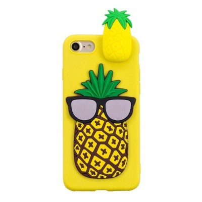 Apple iPhone 7 „Squezy“ Pineapple kieto silikono TPU geltonas dėklas - nugarėlė | Priedai.lt