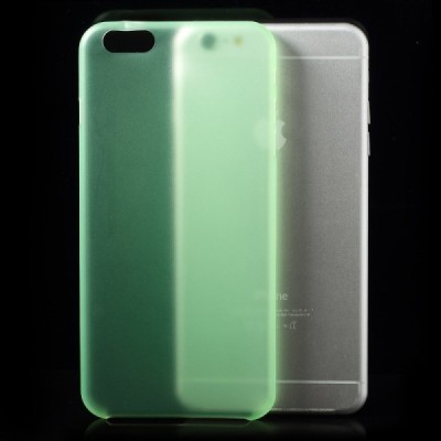 Ploniausias pasaulyje plastikinis skaidrus Apple iPhone 6 Plus (6s Plus) žalias dėklas - nugarėlė / Priedai.lt
