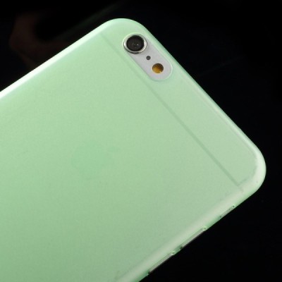 Ploniausias pasaulyje plastikinis skaidrus Apple iPhone 6 Plus (6s Plus) žalias dėklas - nugarėlė / Priedai.lt