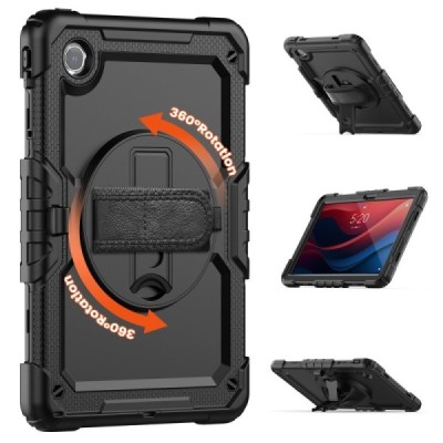 Lenovo Tab M11 (TB330FU) reinforced protection (360°) black case - back | Priedai.lt
