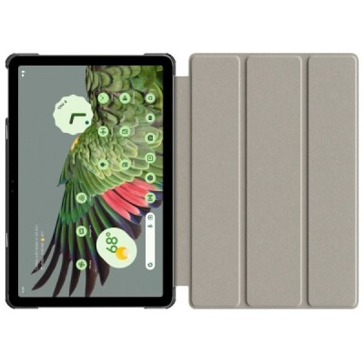 Google Pixel Tablet solid flip black leather case - booklet (foldable) | Priedai.lt