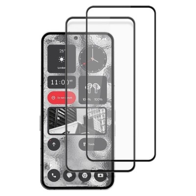 Nothing Phone 2 „Amorus“ enhanced protection black full coverage protective screen glass | Priedai.lt