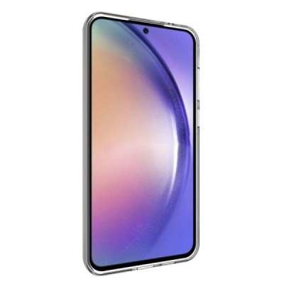 Samsung Galaxy A55 5G (SM-A556) hard silicone (TPU) clear, transparent case - cover | Priedai.lt