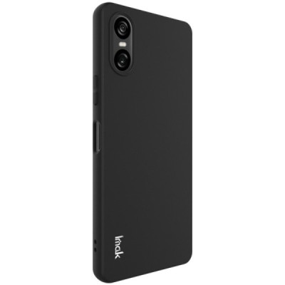 Sony Xperia 10 VI „Imak“ hard silicone TPU black case - back | Priedai.lt