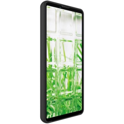 Sony Xperia 10 VI „Imak“ hard silicone TPU black case - back | Priedai.lt