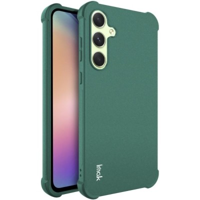 Samsung Galaxy A55 5G (SM-A556) Imak reinforced protection hard silicone TPU green case - back | Priedai.lt