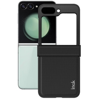 Samsung Galaxy Flip7 FE / Flip6 Imak Fiber black plastic case - back | Priedai.lt