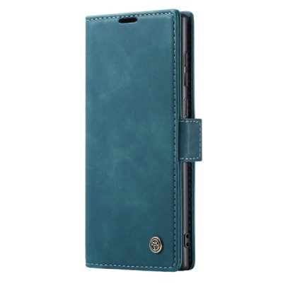 Samsung Galaxy S24 Ultra (SM-S928) CaseMe Retro Solid Flip Case Book - Green | Priedai.lt