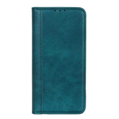OnePlus 12R (Ace 3) green leather flip case - booklet with magnet | Priedai.lt