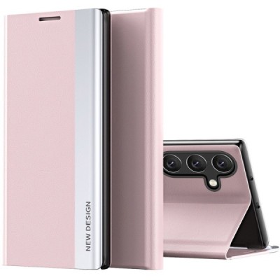 Samsung Galaxy A55 5G (SM-A556) View Line pink flip case - booklet | Priedai.lt