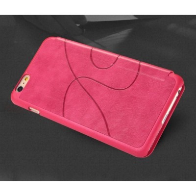 „Kalaideng“ Oscar atverčiamas rožinis odinis Apple iPhone 6 Plus (6s Plus) dėklas / Priedai.lt