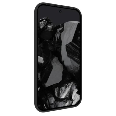 Google Pixel 9 (Pixel 9 Pro) hard silicone (TPU) black case - cover | Priedai.lt