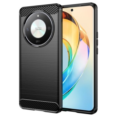 Huawei Honor Magic 6 Lite (Honor X9b) "Carbon" hard silicone (TPU) black case - cover | Priedai.lt
