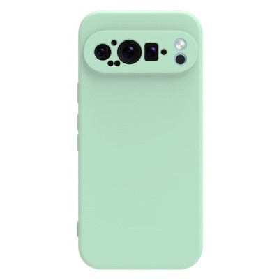 Google Pixel 9 Pro XL Shell hard liquid silicone (TPU) case green - cover | Priedai.lt