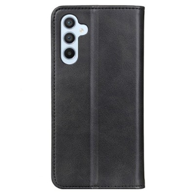 Samsung Galaxy A05s (SM-A057F) „Split“ black leather flip case - booklet | Priedai.lt