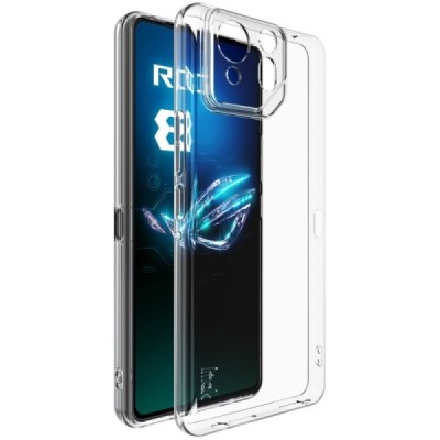 Asus Rog Phone 8 (8 Pro) „Imak“ hard silicone TPU transparent case - back | Priedai.lt