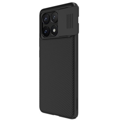 Xiaomi Poco X6 Pro 5G (Redmi K70E) „Nillkin“ CamShield black case, back with camera protection | Priedai.lt