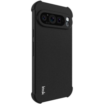 Google Pixel 9 Pro XL Imak reinforced protection hard silicone TPU black case - back | Priedai.lt