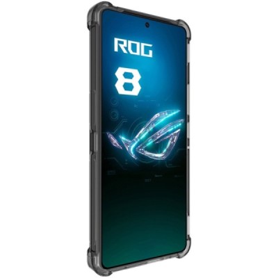 Asus Rog Phone 8 (8 Pro) Imak reinforced protection hard silicone TPU gray case - back | Priedai.lt
