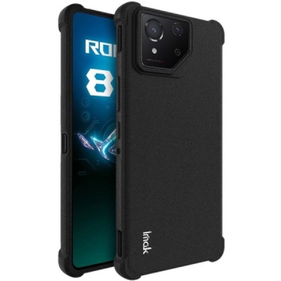 Asus Rog Phone 8 (8 Pro) Imak reinforced protection hard silicone TPU black case - back | Priedai.lt