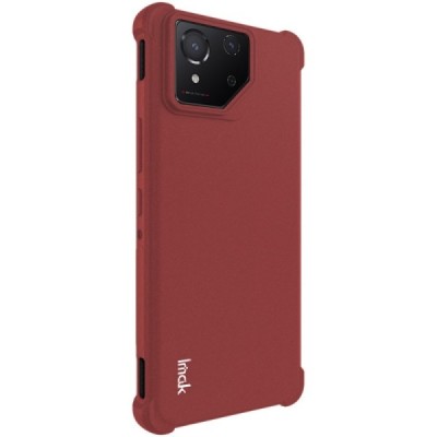 Asus Rog Phone 8 (8 Pro) Imak reinforced protection hard silicone TPU burgundy case - back | Priedai.lt