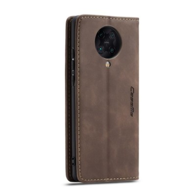 Xiaomi Poco F2 Pro CaseMe Retro Solid Flip Case Book - brown | Priedai.lt