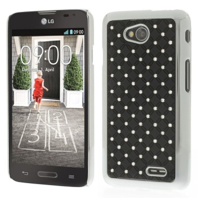 LG L70 D320 elegantiškas juodas dėklas su blizgučiais / Priedai.lt
