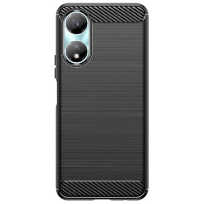 Honor X5 Plus "Carbon" hard silicone (TPU) black case - cover | Priedai.lt
