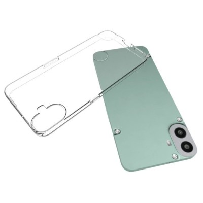 Nothing CMF Phone 1 hard silicone (TPU) clear, transparent case - cover | Priedai.lt