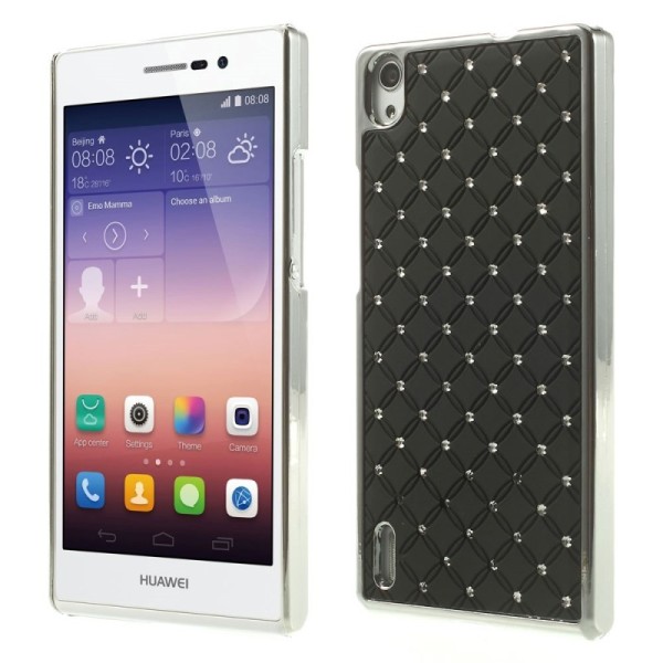 Elegantiškas dėklas - juodas (Ascend P7)