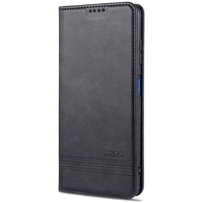 "AZNS" Retro Flip Leather Book Type Case for Xiaomi Poco X3 - Black | Priedai.lt