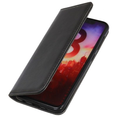 Samsung Galaxy A55 5G (SM-A556) "Split" black leather flip case - book | Priedai.lt