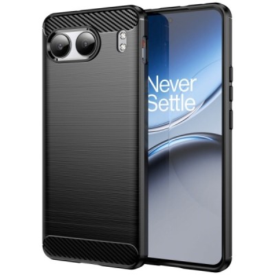 OnePlus Nord 4 "Carbon" hard silicone (TPU) black case - cover | Priedai.lt