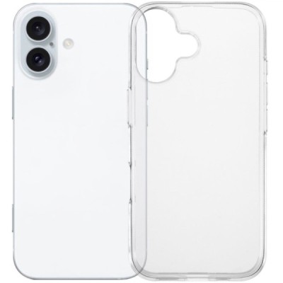 Apple iPhone 16 Plus hard silicone (TPU) clear, transparent case - cover | Priedai.lt